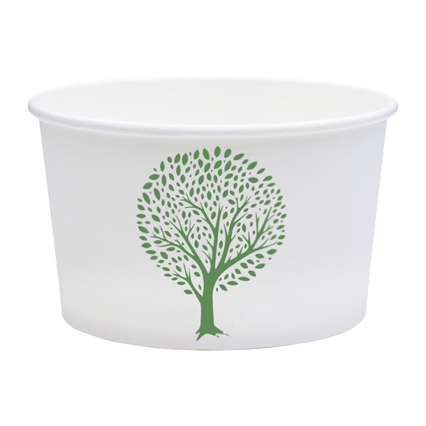 Vegware Soup Container Green Tree 115-Series - 340ml 12oz (Pack 500)