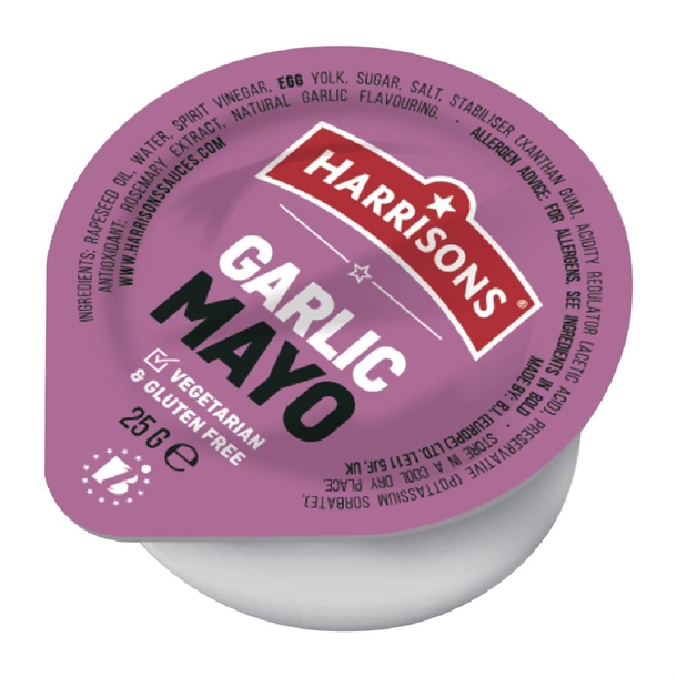 Harrisons Garlic Mayo Dip Pots - 100x25g