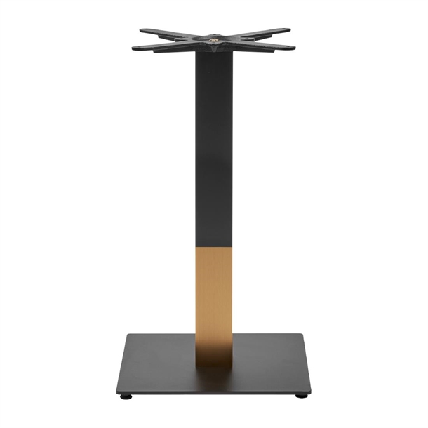 Boston Base Black & Gold Small Square Dining (B2B)