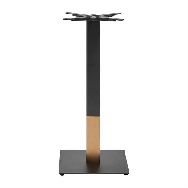 Boston Base Black & Gold Small Square Mid Height (B2B)