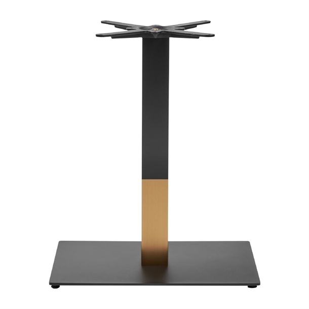 Boston Base Black & Gold Small Rectangle Dining (B2B)