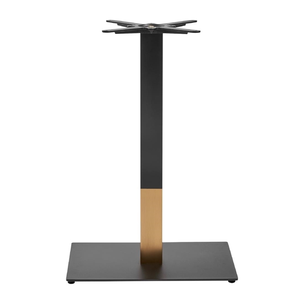 Boston Base Black & Gold Small Rectangle Mid Height (Direct)