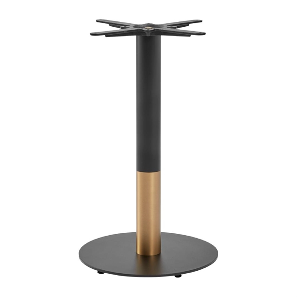 Boston Base Black & Gold Small Round Dining (B2B)