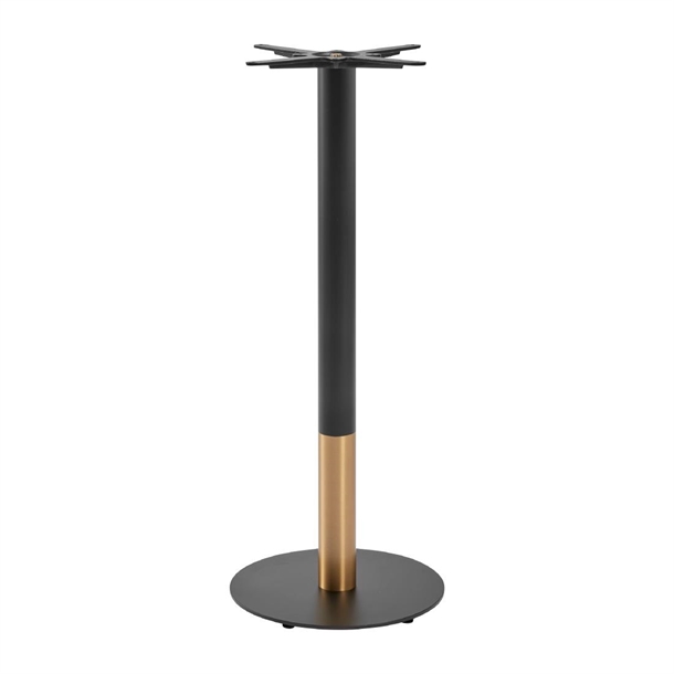 Boston Base Black & Gold Small Round Poseur (B2B)