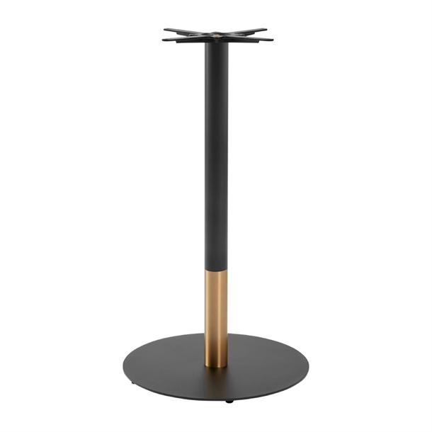 Boston Base Black & Gold Large Round Poseur (B2B)