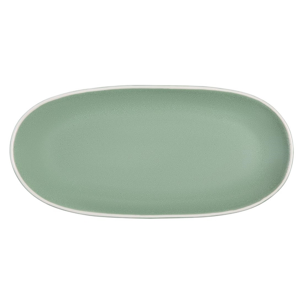 Olympia Chia Green Oval Plate - 280x135x32mm (Box 6)