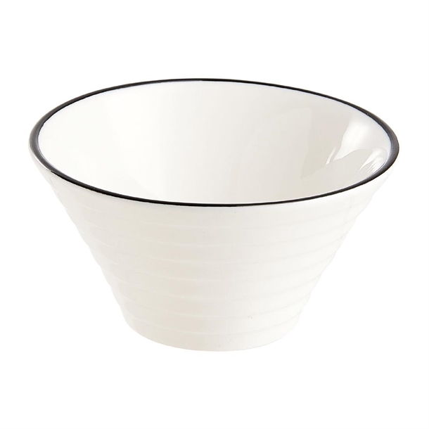 Arc Appetizer Black Line Spiral Dish - 85mm (Pack 24) (B2B)