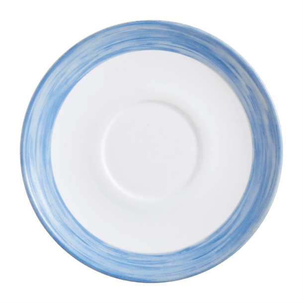 Arc Brush Blue Saucer - 140mm (Pack 48) (B2B)