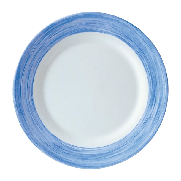 Arc Brush Blue Side Plate - 155mm (Pack 24) (B2B)