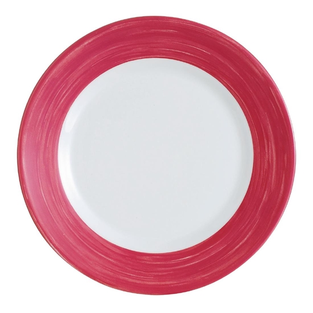 Arc Brush Cherry Soup Plate - 225mm (Pack 12) (B2B)