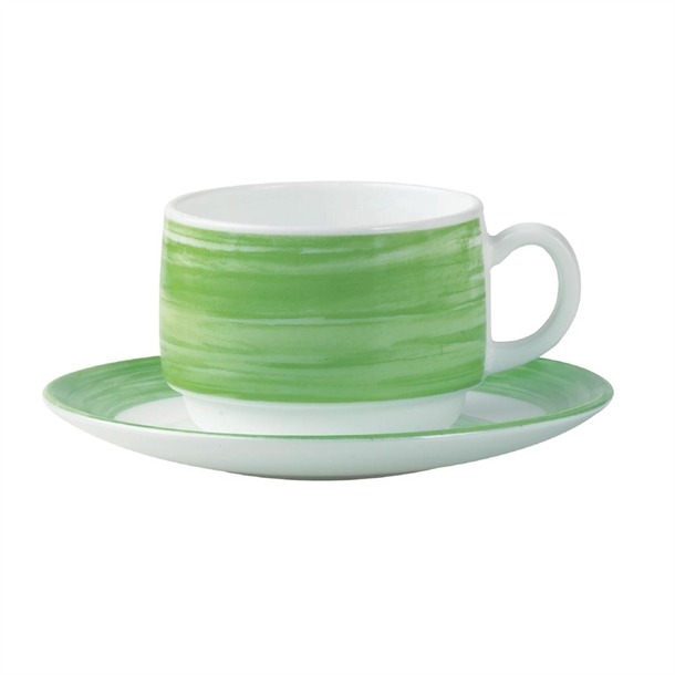 Arc Brush Green Cup - 190ml (Pack 48) (B2B)