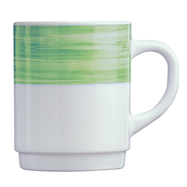 Arc Brush Green Mug - 250ml (Pack 36) (B2B)