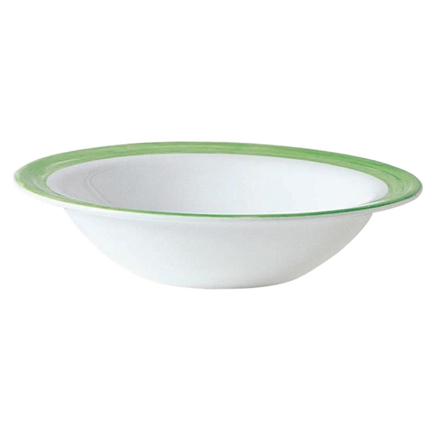 Arc Brush Green Rim Bowl - 120mm (Pack 36) (B2B)