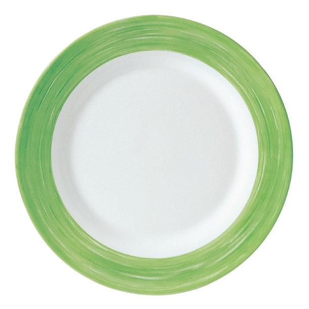 Arc Brush Green Side Plate - 155mm (Pack 24) (B2B)