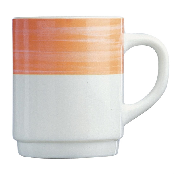 Arc Brush Orange Mug 250ml (Pack 36) (B2B)