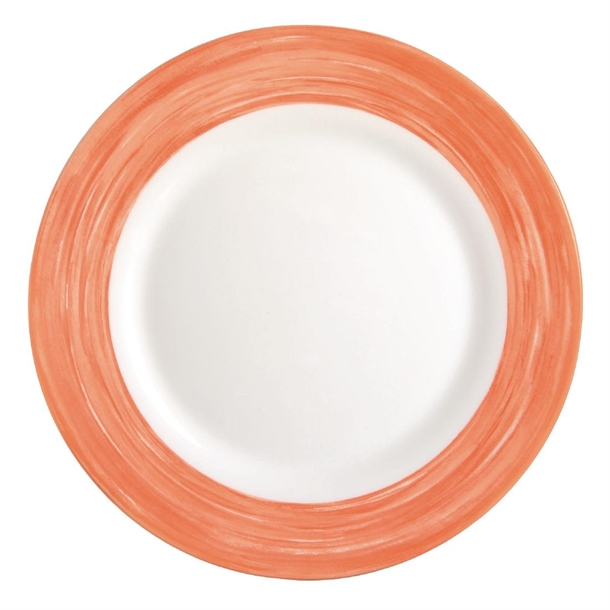 Arc Brush Orange Saucer - 140mm (Pack 48) (B2B)