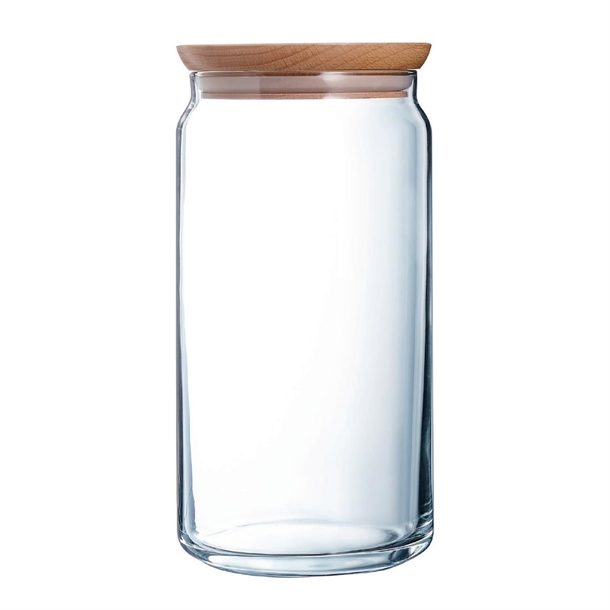 Arc Pure Jar & Wood Lid - 1.5Ltr (Pack 6) (B2B)