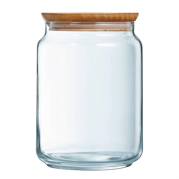 Arc Pure Jar & Wood Lid - 2Ltr (Pack 6) (B2B)