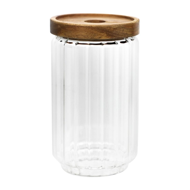 ARTBAR Condiment Jar & Wood Lid - 650ml (Pack 12) (B2B)