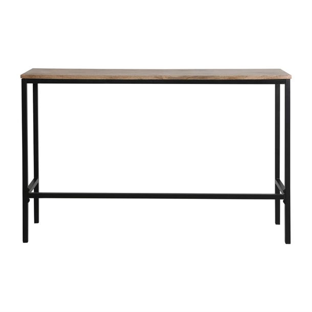 Bolero Mango Wood Console Bar Table FSC 100%