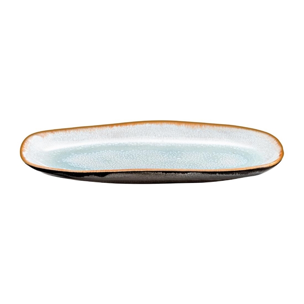 Medard De Noblat Shadow Aqua Small Platter Plate - 230x110mm (Pack 6) (B2B)