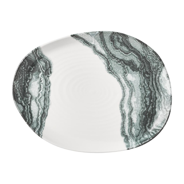 Churchill Black Natural Organic Platter - 260x200mm (Pack 6) (B2B)