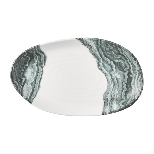 Churchill Black Natural Organic Platter - 220x130mm (Pack 6) (B2B)