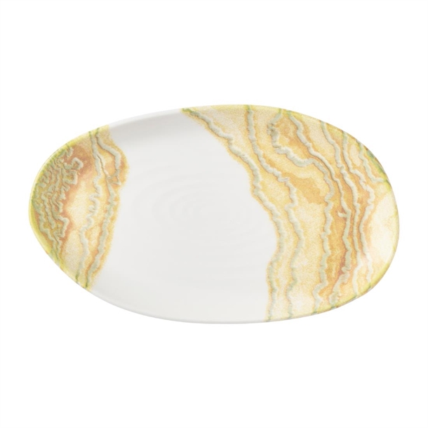 Churchill Gold Natural Organic Platter - 220x130mm (Pack 6) (B2B)