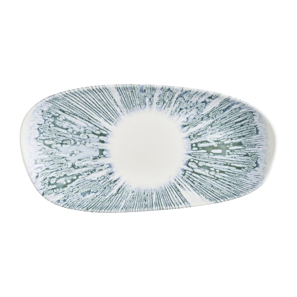 Churchill Blue Opal Platter - 300x150mm (Pack 12) (B2B)
