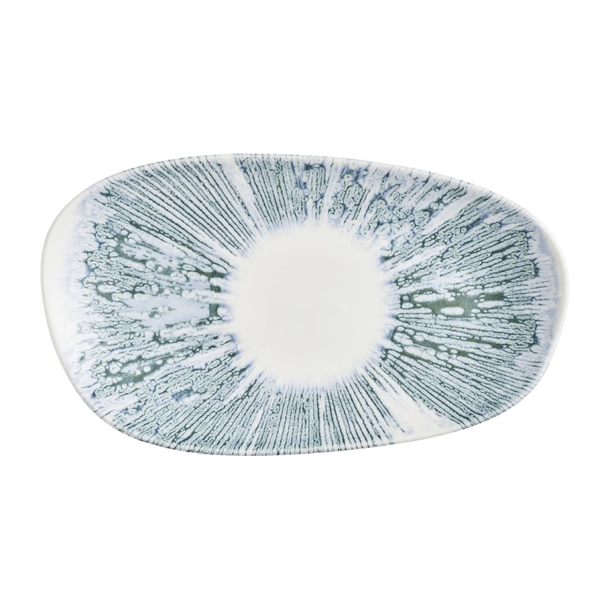 Churchill Blue Opal Platter - 260x150mm (Pack 12) (B2B)