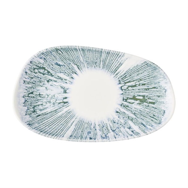 Churchill Blue Opal Platter - 220x130mm (Pack 12) (B2B)