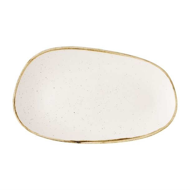 Churchill Barley White Opal Platter - 220x130mm (Pack 12) (B2B)