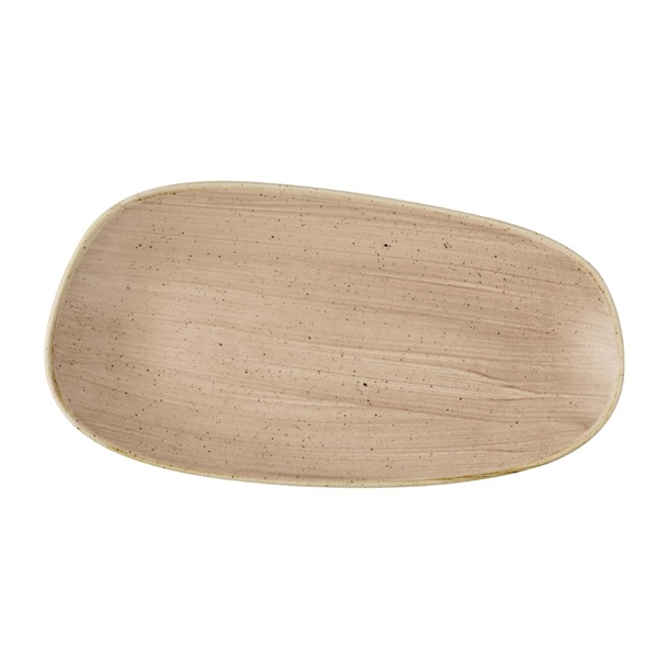 Churchill Stonecast Truffle Opal Platter - 350x185mm (Pack 6) (B2B)