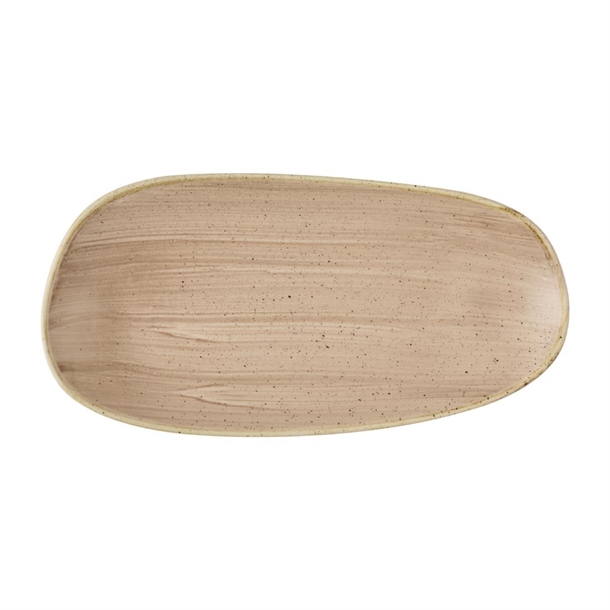 Churchill Stonecast Truffle Opal Platter - 300x150mm (Pack 12) (B2B)