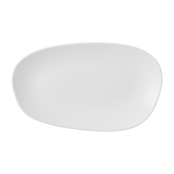 Churchill White Opal Platter - 220x130mm (Pack 12) (B2B)