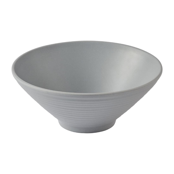 Churchill Seattle Grey Ripple Bowl - 227mm (Pack 6) (Direct)