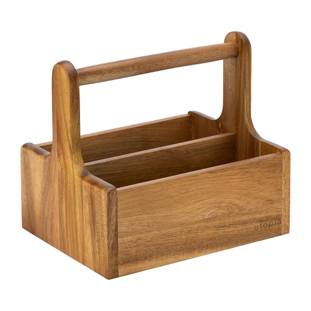 Utopia Medium Wooden Table Caddy (Pack 2) (B2B)