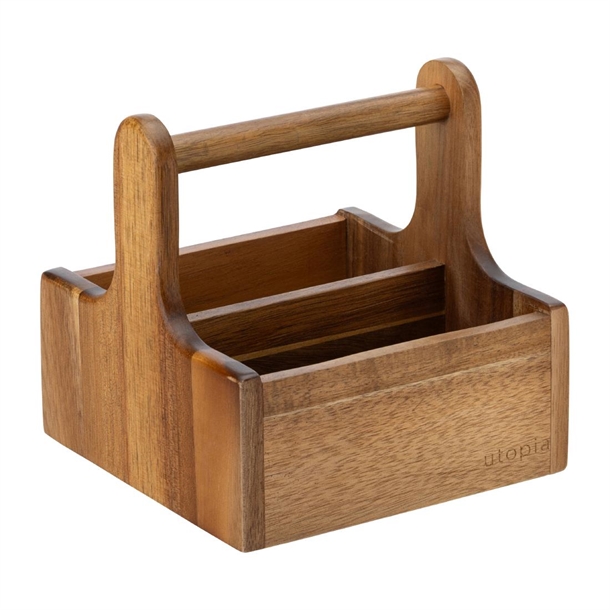 Utopia Small Wooden Table Caddy (Pack 2) (B2B)