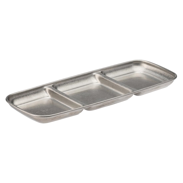 Utopia Artemis Triple Dip Tray - 225x90mm (Pack 12) (B2B)