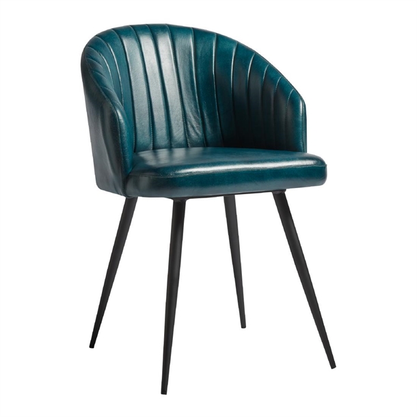 Brooklyn Leather Tub Chair Vintage Blue (B2B)