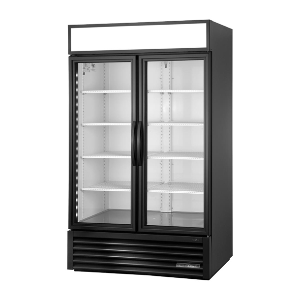 True Upright Retail Merchandiser Fridge Double Glass Doors - 1217Ltr (B2B)