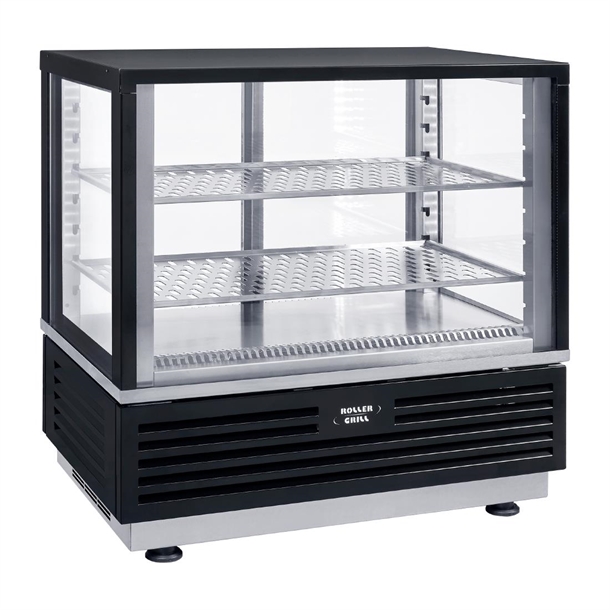 Roller Grill Counter Top Refrigerated Display Cabinet - Black (Direct)