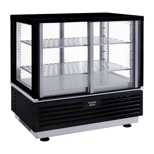 Roller Grill Counter Top Refrigerated Display Cabinet Self Serve - Black(Direct)
