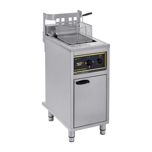 Roller Grill Motorised Fryer with Integral Oil Filtration - 1x16Ltr 3PH (Direct)