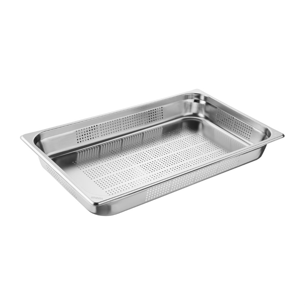Vogue Heavy Duty St/St Perforated - GN 1/1 65mm