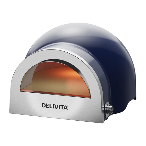 DeliVita Dual Fuel Gas Pizza Oven - Jubilee Blue (Direct)