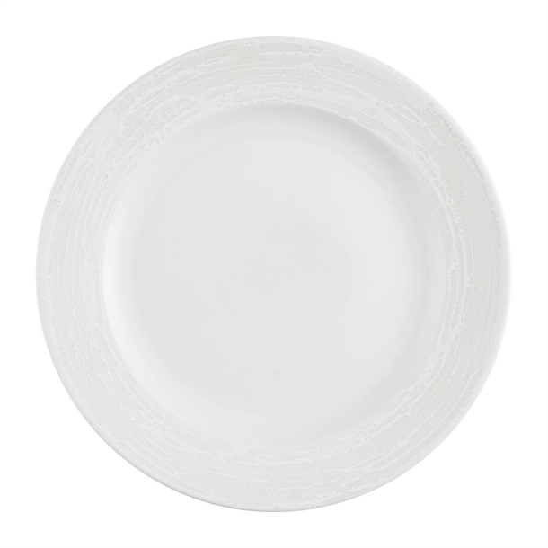Churchill Inked Elements Ice Profile Rimmed Plate - 210mm (Pack 12) (B2B)
