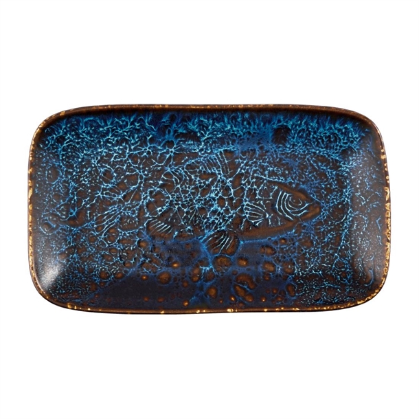 Churchill Fresco Cascade Blue Natural Deep Tray - 220x130mm (Pack 6) (B2B)