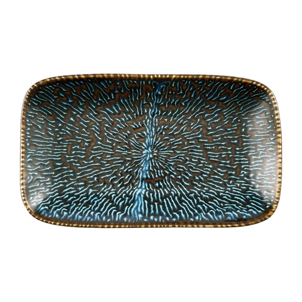 Churchill Cascade Sapphire Blue Natural Deep Tray - 260x150mm (Pack 6) (B2B)