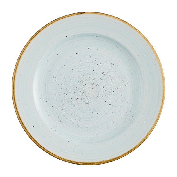 Churchill Stonecast Duck Egg Profile Rimmed Plate - 234mm (Pack 12) (B2B)